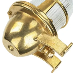 Lido Wandlampe Außen Terrasse Haustür Messing massiv< Metall Lampen|Messinglampen