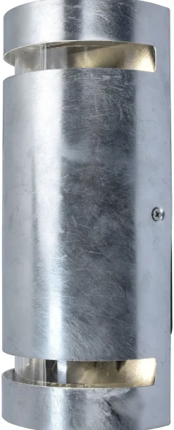 Metall Lampen|Außenwandleuchten*Eco-Light Wandlampe außen Up Down H:25,4 cm IP54 GU10 in Zink