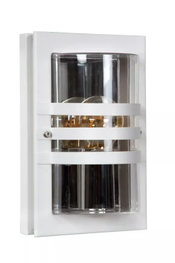 Wandlampe außen Weiß IP44 E27 B:15 cm Haustür Garten< Außenwandleuchten|Moderne Außenleuchten