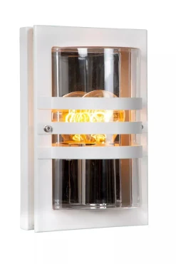 Wandlampe außen Weiß IP44 E27 B:15 cm Haustür Garten< Außenwandleuchten|Moderne Außenleuchten