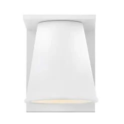 Elstead Wandlampe außen Weiß LED GU10 IP44 15,4 cm hoch klein< Stofflampen|Außenwandleuchten