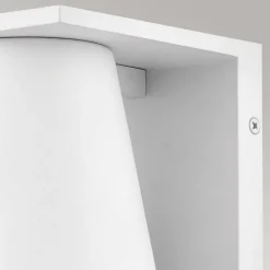 Elstead Wandlampe außen Weiß LED GU10 IP44 15,4 cm hoch klein< Stofflampen|Außenwandleuchten