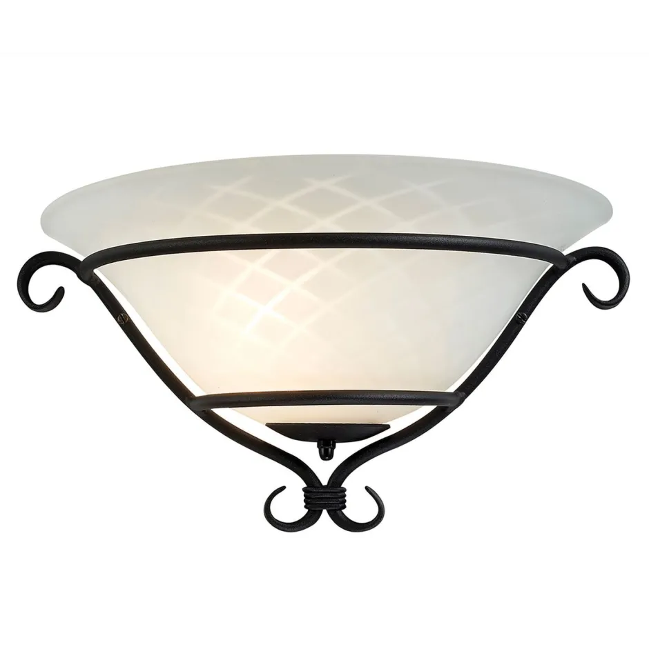 Elstead Wandlampe AUSTEN Landhaus Metall Glas Leuchte Flur< Wandleuchten|Flurlampen