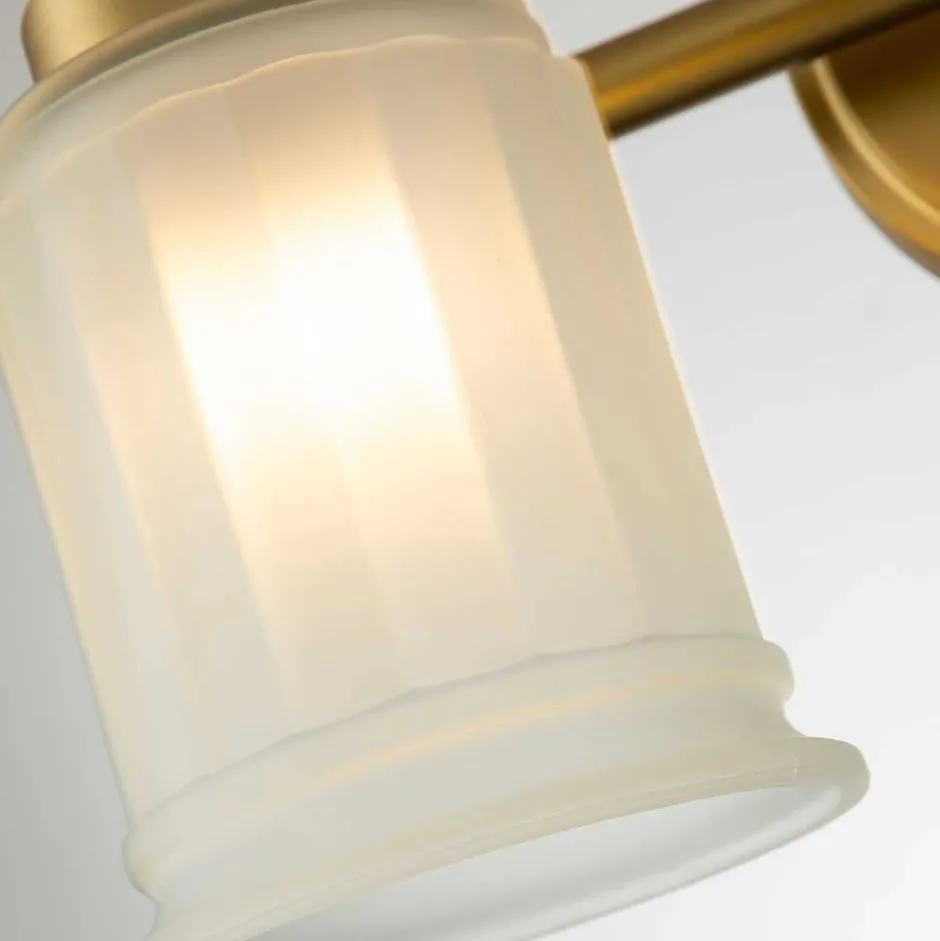 Wandleuchten|Flurlampen*Elstead Wandlampe Bad LED G9 IP44 35,7 cm breit Metall Glas Jugendstil