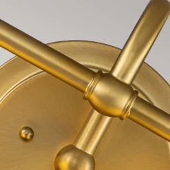 Wandleuchten|Badezimmer Lampe*Elstead Wandlampe Bad Metall Glas 40,6 cm breit IP44 mit 2x G9 LED