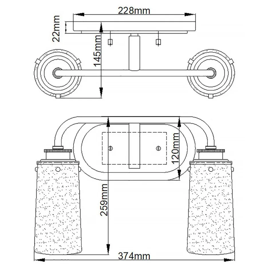 Elstead Wandlampe Badezimmer B: 37,4 cm IP44 E27 in Chrom< Wandleuchten|Badezimmer Lampe