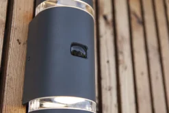 Metall Lampen|Moderne Außenleuchten*Eco-Light Wandlampe Bewegungsmelder Up Down Anthrazit IP44 GU10