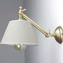 Wandleuchten|Esszimmer Lampen*Giovanni Battista Wandlampe Bronze Hell aus Echt-Messing Snodo