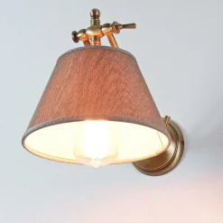 Wandleuchten|Esszimmer Lampen*Giovanni Battista Wandlampe Bronze Hell aus Echt-Messing Snodo