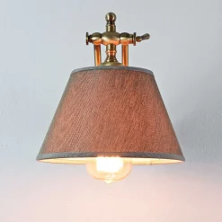 Wandleuchten|Esszimmer Lampen*Giovanni Battista Wandlampe Bronze Hell aus Echt-Messing Snodo