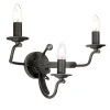 Elstead Wandlampe CAMELOT 10 Graphit Kristall B:41cm Lampe< Wandleuchten|Rustikale Lampen