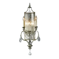 Wandleuchten|Flurlampen*Elstead Wandlampe CANDELA 7 in Silber Spiegelnd Kerzenform