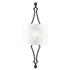 Wandleuchten|Flurlampen*Elstead Wandlampe CARO Eisen Antik B:29cm Vintage Leuchte