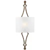 Elstead Wandlampe CARO in Blattgold Weiß B:29cm Leuchte< Wandleuchten|Flurlampen