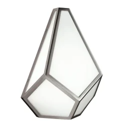 Elstead Wandlampe DINA Diamant Nickel E27 blendarm Flur< Wandleuchten|Flurlampen