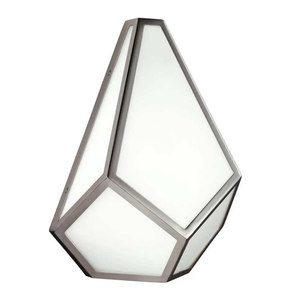 Elstead Wandlampe DINA Diamant Nickel E27 blendarm Flur< Wandleuchten|Flurlampen