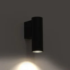 Nowodvorski Wandlampe Downlight innen Schwarz GU10 R35 Metall Modern H: 12 cm< Wandleuchten|Flurlampen