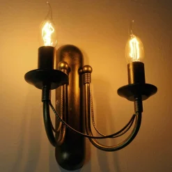 Nowodvorski Wandlampe E14 Metall Rustikal 2-flammig ARES< Wandleuchten|Rustikale Lampen