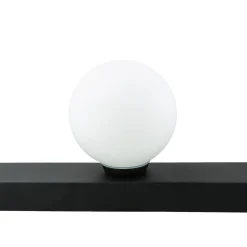 Nowodvorski Wandlampe 3-flammig G9 Schwarz Weiß Glas Kugelschirme< Glaslampen|Metall Lampen