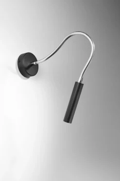 Moderne Lampen|Küchenlampen*Sollux Wandlampe Flexarm verstellbar Schwarz Metall zum Lesen