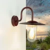 Rustikale Lampen|Maritime Lampen*Easylight Wandlampe für Außen Schwarz Rot Antik E27 GÖTEBORG