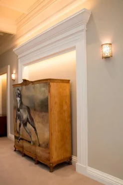 Elstead Wandlampe für Flur Blattsilber Ornament JASMINA< Wandleuchten|Flurlampen