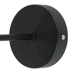 Wandleuchten|Küchenlampen*Easylight Wandlampe Glas Kugel Schirm Grau Schwarz KANZENE