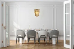 Flurlampen|Metall Lampen*Searchlight Wandlampe Glas Metall E14 IP44 in Messing Champagner