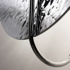 Wandleuchten|Flurlampen*Maytoni Wandlampe Glas Metall G9 Ø 40 cm H: 44,5 cm Chrom rund