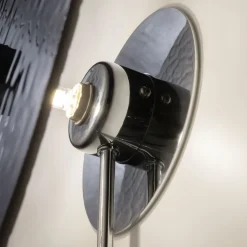 Wandleuchten|Flurlampen*Maytoni Wandlampe Glas Metall G9 Ø 40 cm H: 44,5 cm Chrom rund