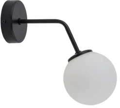 Sigma Wandlampe Glas Weiß Schwarz Metall T:26 cm blendarm< Wandleuchten|Küchenlampen