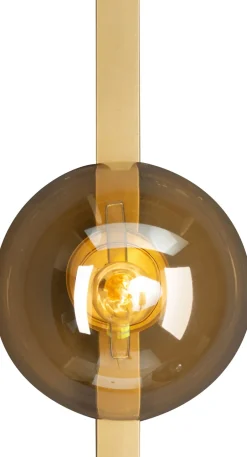 Eco-Light Wandlampe Gold Bernstein Glaskugel E14 B:14 cm blendarm< Wohnzimmerlampen|Glaslampen
