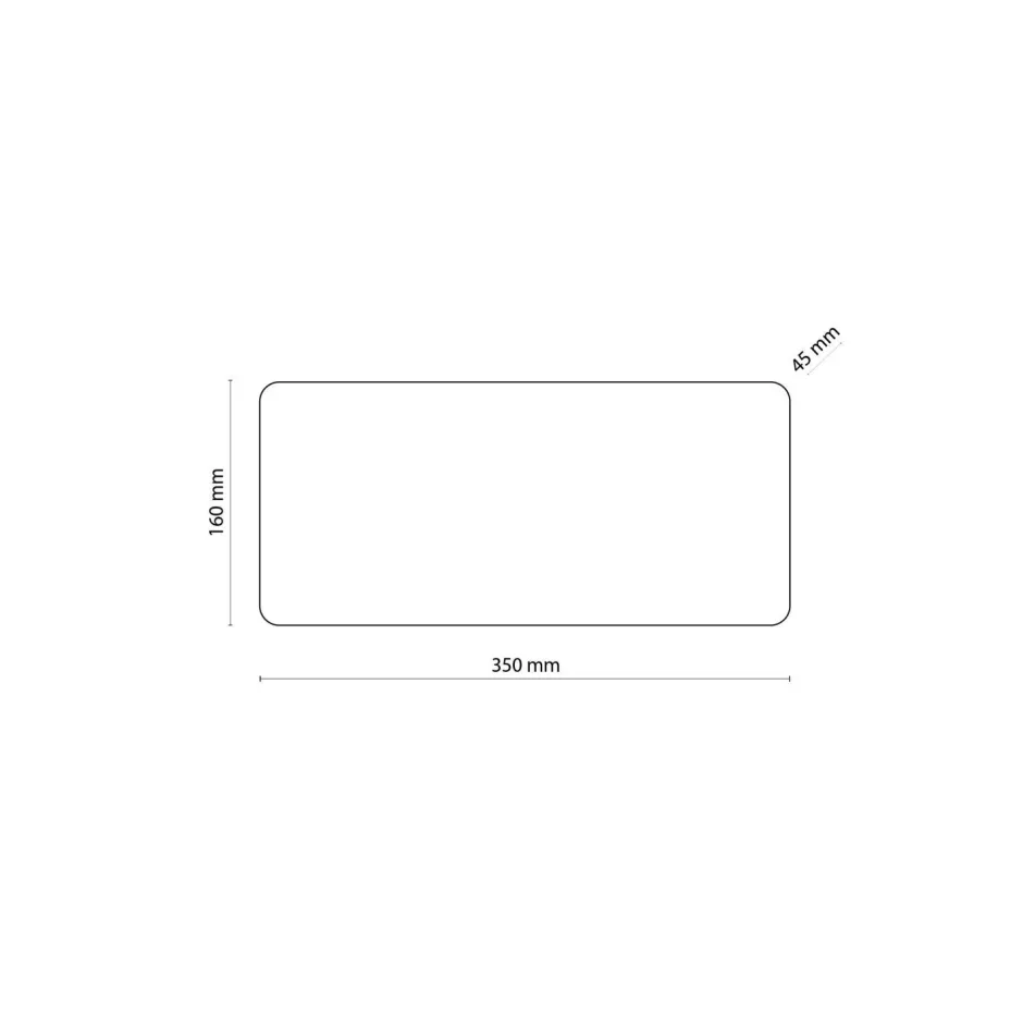 TK Lighting Wandlampe Holz eckig 35 cm flach Modern indirektes Licht< Wandleuchten|Flurlampen