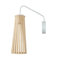 Nowodvorski Wandlampe Holz Weiß Dover< Wohnzimmerlampen|Holzlampen