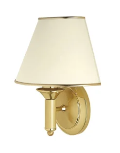 Jupiter Wandlampe in Messing Gold Weiß PENELO Wohnzimmer< Wandleuchten|Flurlampen