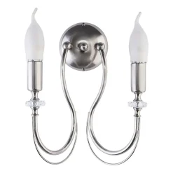 Wohnzimmerlampen*Jupiter Wandlampe in Silber AREGUND 2xE14 Flur Bett Licht