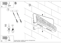 Sollux Wandlampe indirekt Weiß Modern 2x G9 THURO< Wandleuchten|Flurlampen