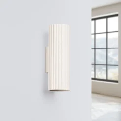 Sollux Wandlampe indirekt 2x GU10 H: 20 cm Creme Modern< Wohnzimmerlampen|Metall Lampen