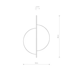 Nowodvorski Wandlampe innen Holz Metall H: 80 cm groß für 2x GX53< Wandleuchten|Flurlampen