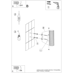 Sollux Wandlampe innen klein H: 20 cm Weiß 2x GU10 Up Down Alu< Flurlampen|Wohnzimmerlampen