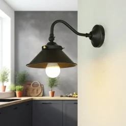 Giovanni Battista Wandlampe innen Messing E14 verstellbar< Wandleuchten|Esszimmer Lampen