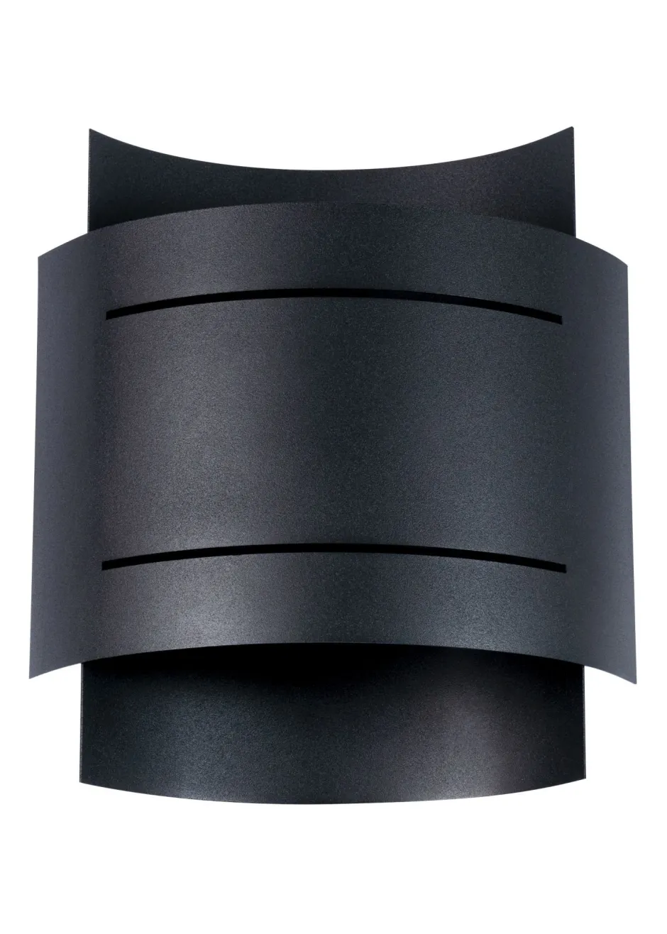 Sollux Wandlampe innen Schwarz Metall Up Down indirektes Licht< Wandleuchten|Flurlampen