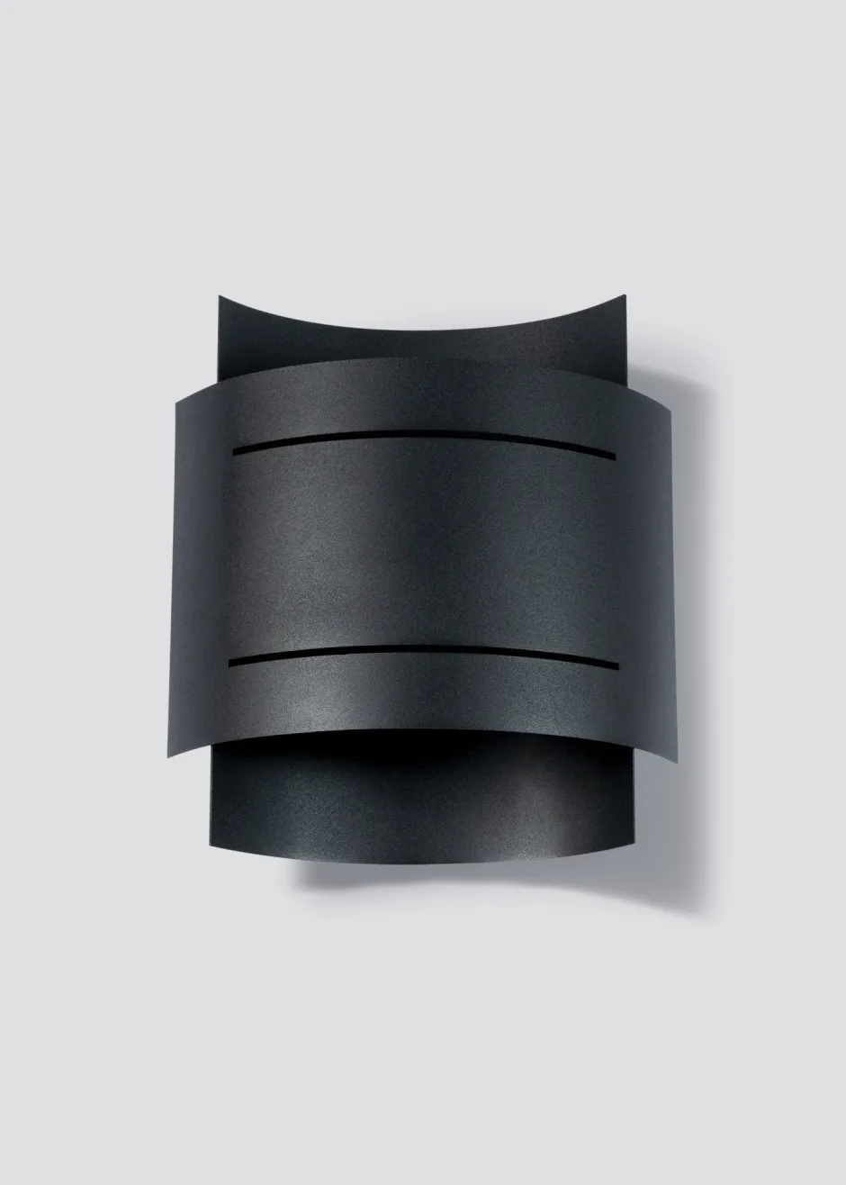 Sollux Wandlampe innen Schwarz Metall Up Down indirektes Licht< Wandleuchten|Flurlampen