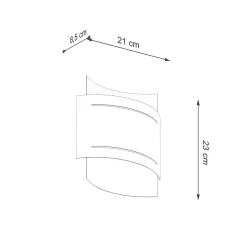 Sollux Wandlampe innen Schwarz Metall Up Down indirektes Licht< Wandleuchten|Flurlampen