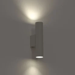 Wandleuchten|Flurlampen*Nowodvorski Wandlampe innen Up Down 2-flammig GU10 R35 Hellgrau Metall