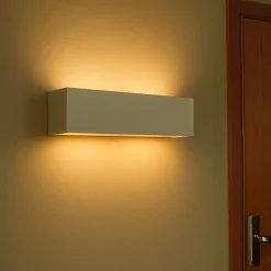 Keramiklampen|Küchenlampen*Sollux Wandlampe Keramik Glas 32,5 cm eckig Up Down bemalbar