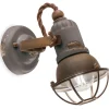 Ferroluce Wandlampe Keramik Metall E14 verstellbar Vintage< Wohnzimmerlampen|Keramiklampen