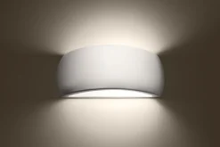 Sollux Wandlampe Keramik Up Down indirekt 32 cm Modern G9< Wandleuchten|Flurlampen