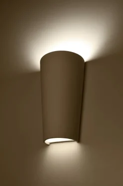 Sollux Wandlampe Keramik Up Down bemalbar E27 BURIC< Keramiklampen|Küchenlampen