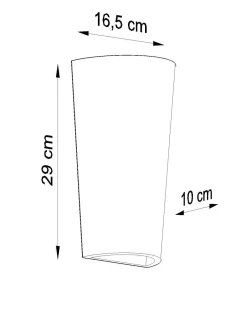 Sollux Wandlampe Keramik Up Down bemalbar E27 BURIC< Keramiklampen|Küchenlampen